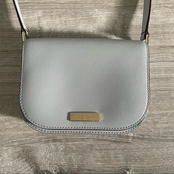 Light Blue/Gray Kate Spade Mini Crossbody Bag - Picture 2 of 6